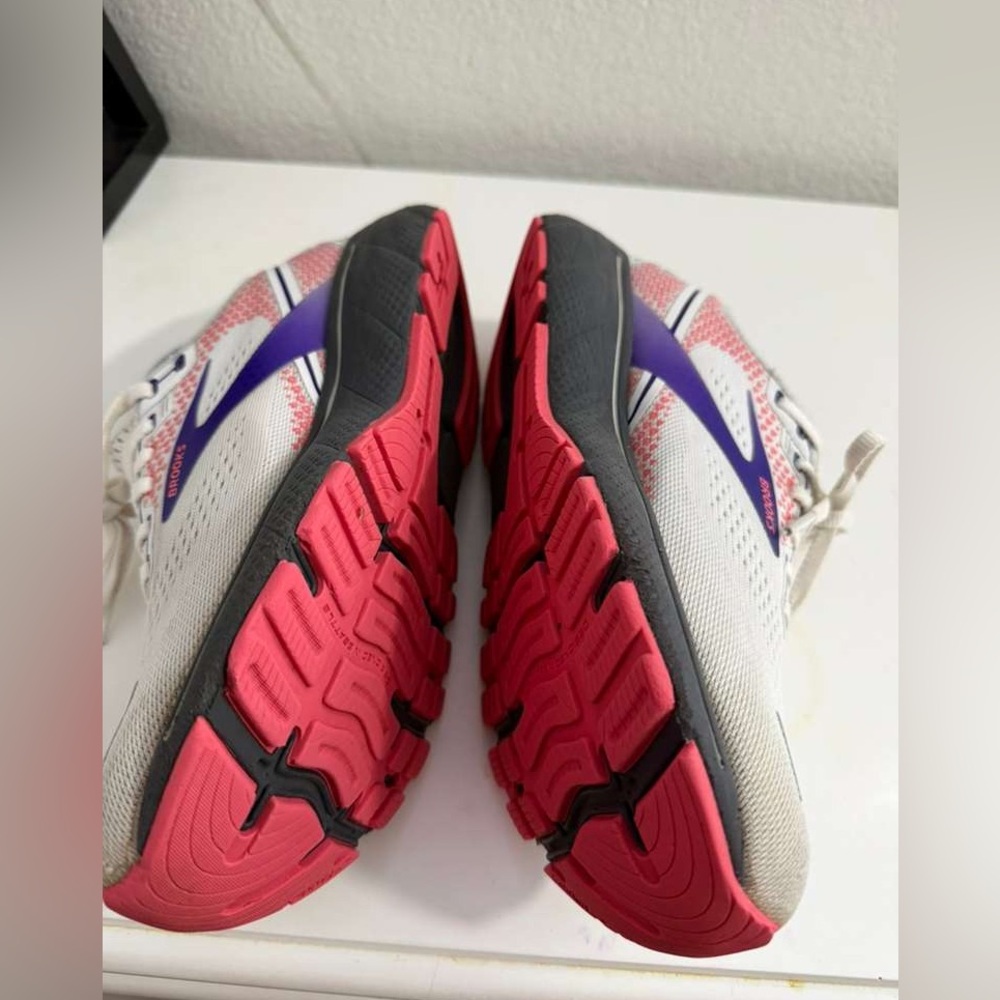 Brooks ghost 14 Women's Athletic Shoes - White and Pink - Picture 6 of 8